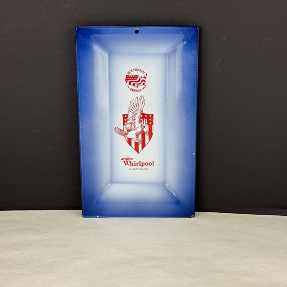 Vintage Whirlpool Bicentennial Porcelain Advertising Promotional Tray - Picture 1 of 13